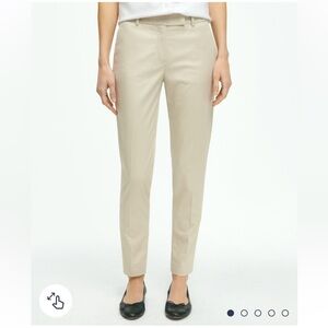 Brooks Brothers Natalie Fit Pants-NWT-Beige-Size 0P